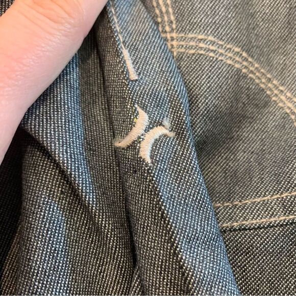 Hurley Low Rise Wide Leg Jeans Grey Size 5 - Picture 6 of 14